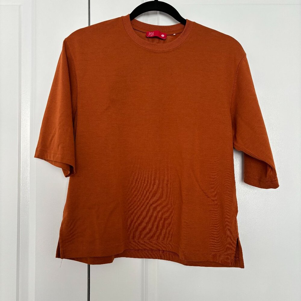 Burnt Orange Oversized T-Shirt